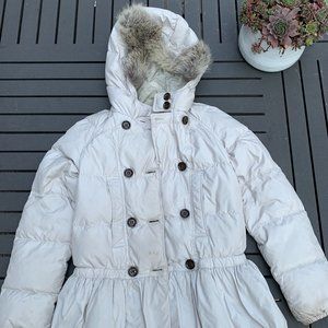 Burberry Kids 14Y Down Jacket w Fur Hood